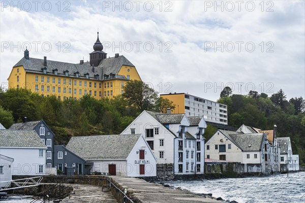 Fisheries Museum and Aspøy school in ALESUND, Geirangerfjord, Norway, Europe