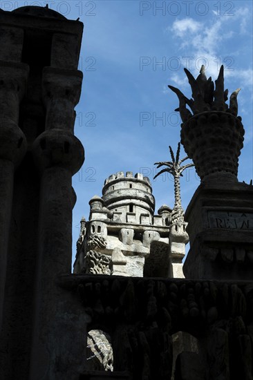 Hauterives. Postman Ferdinad Cheval's Ideal Palace, naive art, Drôme, Auvergne-Rhone-Alpes, France, Europe