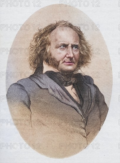 John Wilson, also Christopher North, 1785-1854, Scottish reviewer and essayist, illustration from the book The Masterpiece Library of Short Stories, Historical, digitally restored reproduction from a 19th century original, Record date not stated