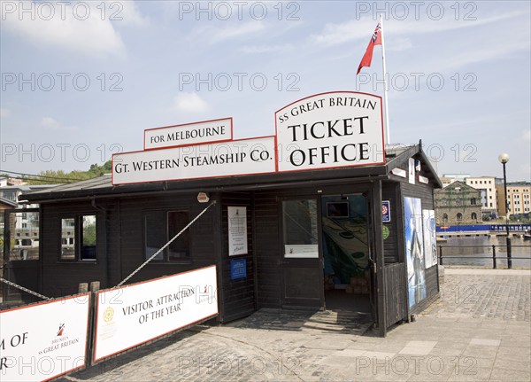 Ticket office, SS Great Britain maritime museum, Bristol, England, UK