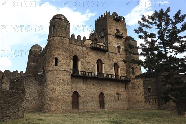 Amhara region, in the Gemp palace complex in Gondar, Gonder, imperial palace, UNESCO, world, heritage, cultural heritage, Ethiopia, Africa