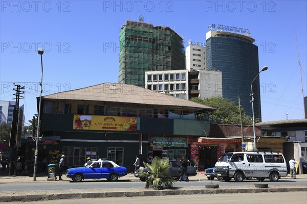 Addis Ababa, in the city centre, Ethiopia, Africa