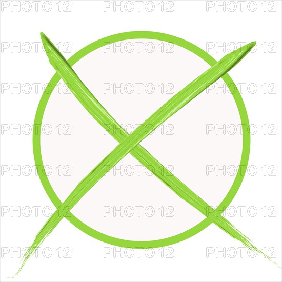 Green voting cross