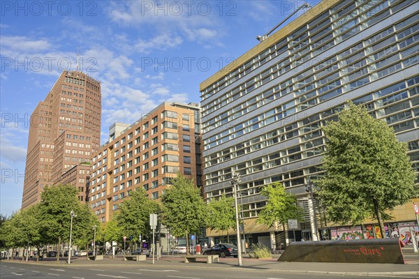 Kollhoff Tower and other office buildings, Potsdamer Straße, Potsdamer Platz, Tiergarten, Mitte, Berlin, Germany, Europe