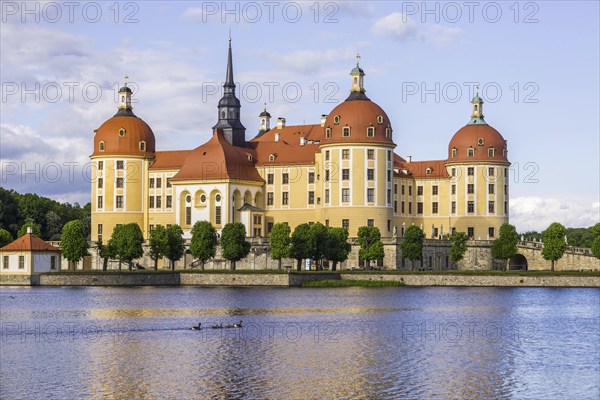 Moritzburg Castle, municipality of Moritzburg near Dresden, Saxony, Germany, Europe