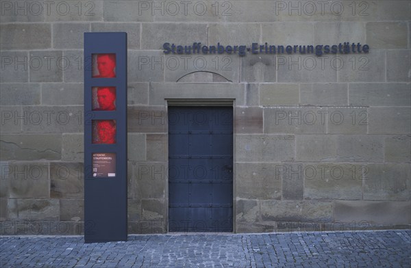 Stauffenberg memorial, memorial, memorial in memory of Claus Schenk Graf von Stauffenberg for his assassination attempt against Adolf Hitler, Württemberg State Museum, Stuttgart, Baden-Württemberg, Germany, Europe