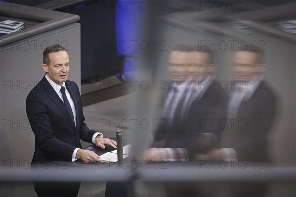 Volker Wissing (FDP), Federal Minister of Transport and Digital Affairs, speaks in the Bundestag. Berlin, 30.01.2024