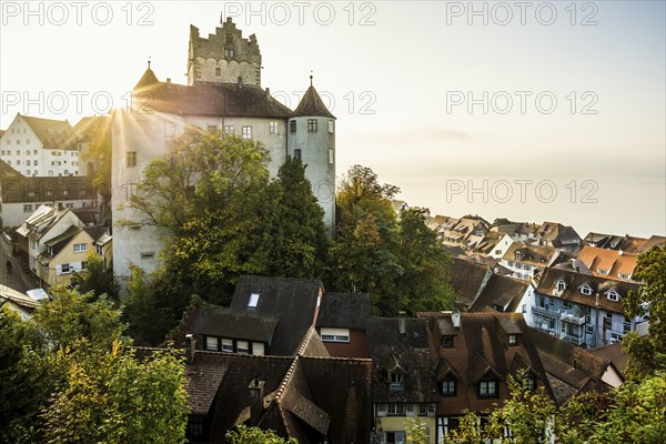 Meersburg Castle, Old Castle, Sunrise, Meersburg, Lake Constance, Baden-Württemberg, Germany, Europe