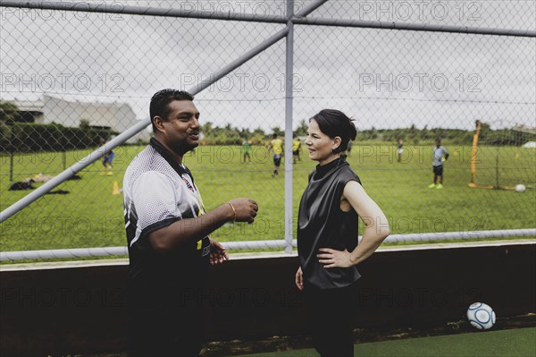 Annalena Bärbock (Bündnis 90/Die Grünen), Federal Foreign Minister, photographed during a visit to the Fiji Football Association in Suva, 07.05.2024. Bärbock is travelling to Australia, New Zealand and Fiji for political talks / Photographed on behalf of the Federal Foreign Office