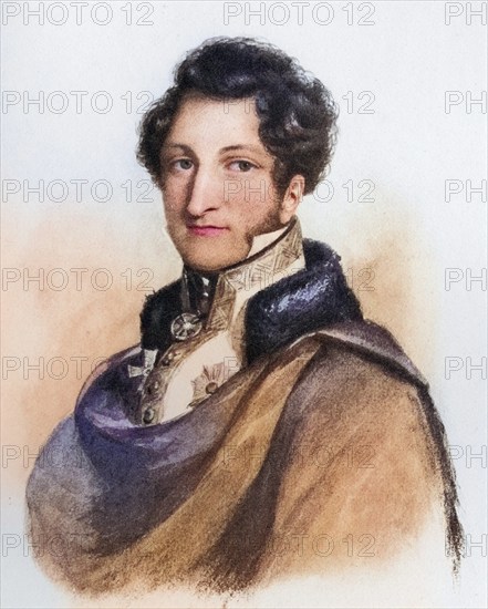 Ernst I, Duke of Saxe-Coburg-Saalfeld, later Duke of Saxe-Coburg-Gotha, 1784-1844, father of Prince Albert, Historical, digitally restored reproduction from a 19th century original, Record date not stated