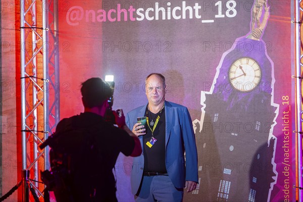 On 18 September 2024, the @Nachtschicht started again at 9 pm in Dresden City Hall. Dresdeners who have turned 18 this year were invited to attend. Lord Mayor Dirk Hilbert invited all Dresdeners who have celebrated their 18th birthday in the past twelve months to the night shift at City Hall, @Nachtschicht, Dresden, Saxony, Germany, Europe