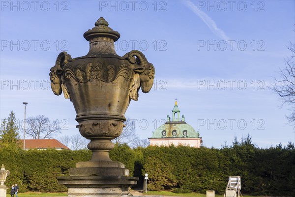 The Fasanenschlösschen is a castle complex in the municipality of Moritzburg near Dresden, which was built on behalf of the Princely House of Wettin. It is located in the pheasantry of the Moritzburg castle park, which was laid out in 1728, and is named after the pheasant breeding centre, Moritzburg, Saxony, Germany, Europe