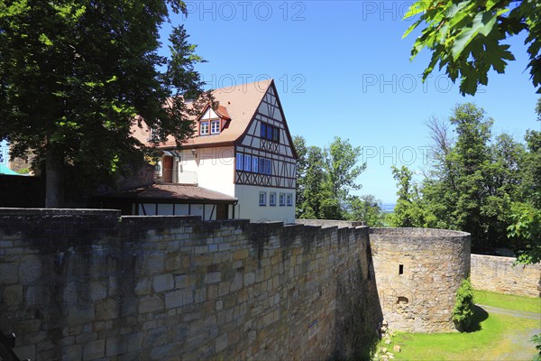 Castle ruins on the Schlossberg, Königsberg in Bavaria, Königsberg i.Bay, town in the district of Haßberge, Lower Franconia, Bavaria, Germany, Europe