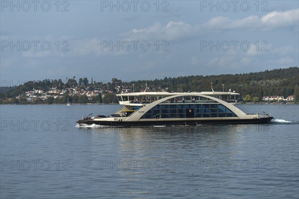 Ferry Meersburg to Constance, Lake Constance, passengers, cars, transport, Baden-Württemberg, Germany, Europe