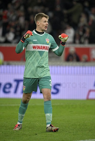 Goalkeeper Alexander Nübel VfB Stuttgart (33) MHPArena, MHP Arena Stuttgart, Baden-Württemberg, Germany, Europe