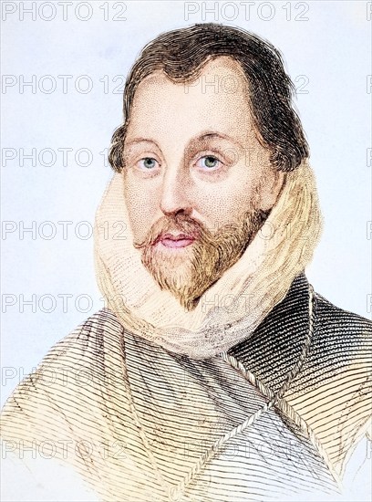 Sir Francis Drake, 1540/3, 1596, English Admiral, Illustration from Old England's Worthies, published around 1880, Historical, digitally restored reproduction from a 19th century original, Record date not stated