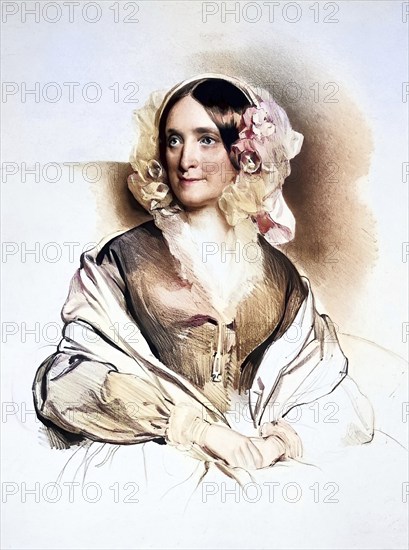 Henriette Freifrau von Pereira-Arnstein, née von Arnstein (born 29 November 1780 in Berlin, died 13 May 1859 in Vienna), was a pianist and hostess of a Viennese salon, Historic, digitally restored reproduction from a 19th century original, Record date not stated