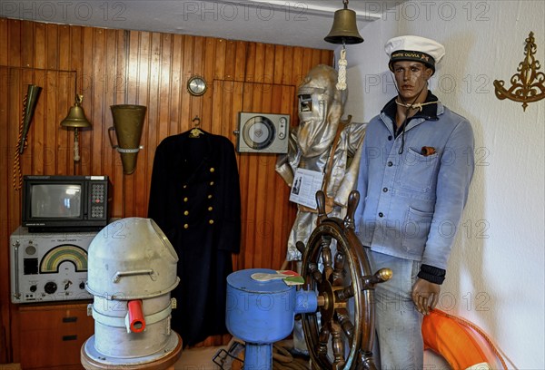 Exhibits in the Maritime Museum, Tammensiel, Pellworm Island, Schleswig-Holstein Wadden Sea National Park, North Frisia, Germany, Europe