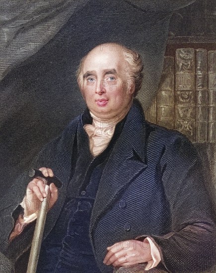 Henry Richard Vassall Fox 3rd Baron Holland 1773 to 1840 English Whig politician, Historical, digitally restored reproduction from a 19th century original, Record date not stated