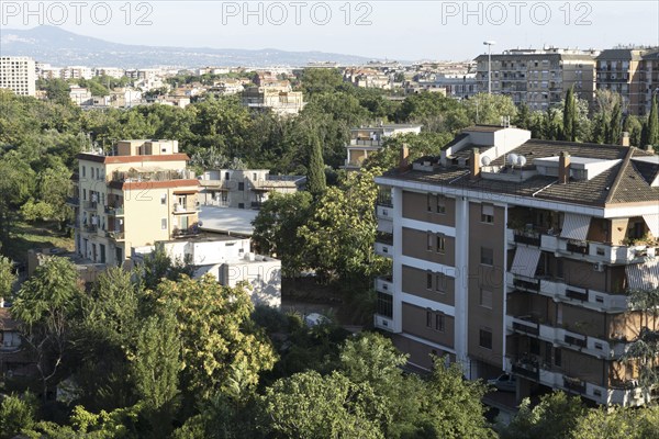 Housing estates on the outskirts of Rome, east of the Tiburtiono district, Italy, Europe