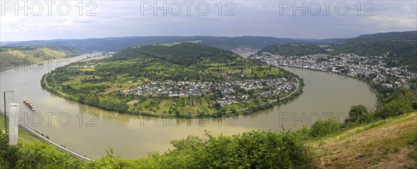 The Rhine bend near Boppard, Rhineland-Palatinate