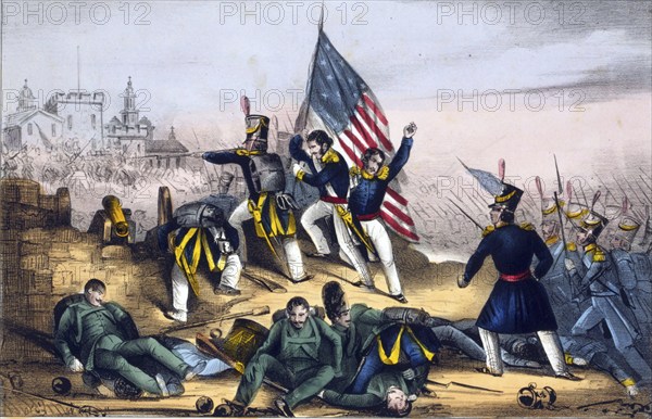 Mexican-American War 1846-1848: Battle of Chapultepec, 12-13 September 1847: American troops overwhelmed the Mexicans at Chapultepec Castle, which protected Mexico City from the west. Mexico City fell on 14 September