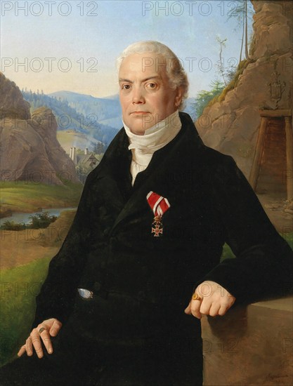 Knight Anton Manz von Mariensee (22 February 1757, 28 August 1830) was an Austrian mining industrialist, captain and pioneer of mining in Bukovina, Historical, digitally restored reproduction from a 19th century original, Record date not stated