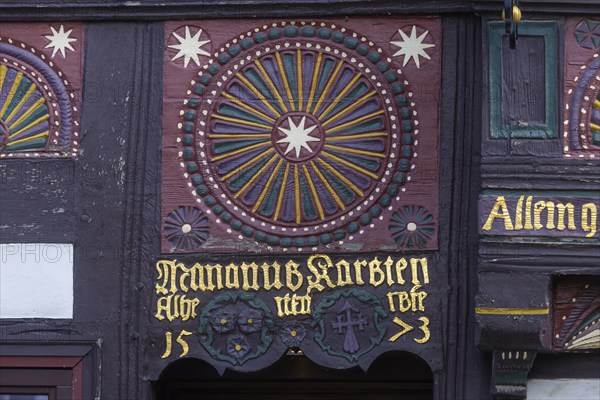 The Siemens House is one of the largest, most important and best-preserved late Baroque town houses in Goslar. It was built in 1692/93 by the merchant and town captain Hans Siemens, Old Town, Goslar, Lower Saxony, Germany, Europe