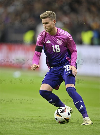 Maximilian Mittelstädt GER action on the ball, international match Germany GER vs Netherlands NED, Deutsche Bank Park, stadium, Frankfurt am Main, Hesse, Germany, Europe