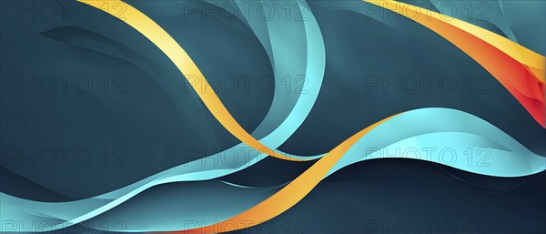 Abstract colorful vector background, color wave design for brochure, website, flyer, AI generated