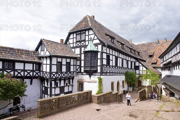 Wartburg Castle is a castle in Thuringia, situated above the town of Eisenach at the north-western end of the Thuringian Forest at 411 metres above sea level. It was founded around 1067 by Ludwig the Springer and has been a UNESCO World Heritage Site since 1999