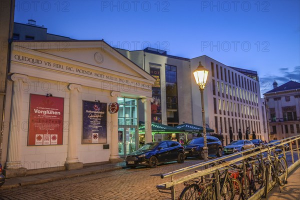 Puppet theatre, Universitätsplatz, Halle, Saxony-Anhalt, Germany, Europe