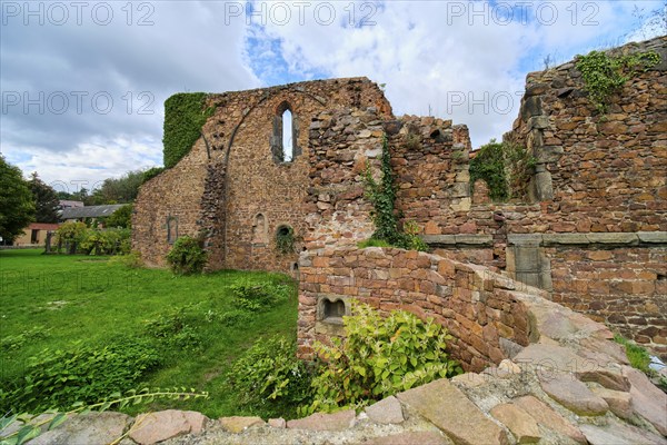 Monastery ruins, Holy Cross Monastery, Meissen, Saxony, Germany, Europe