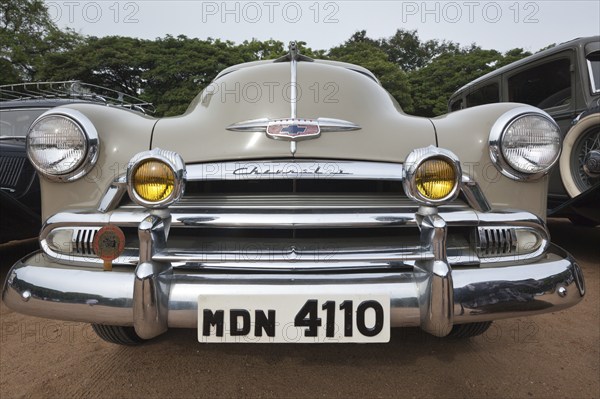 CHENNAI, INDIA, JULY 24: Chevrolet (retro vintage car) on Heritage Car Rally 2011 of Madras Heritage Motoring Club at Egmore on July 24, 2011 in Chennai, India, Asia