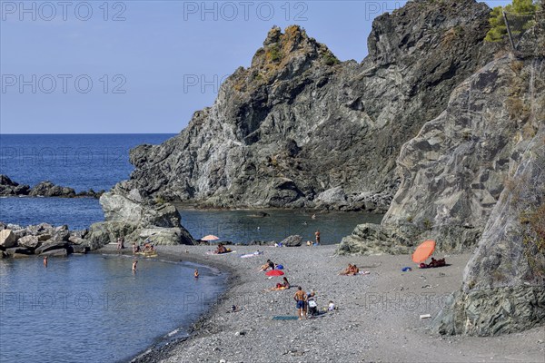 Beach near Levanto, Cinque Terre, Province of La Spezia, Liguria, Italy, Europe