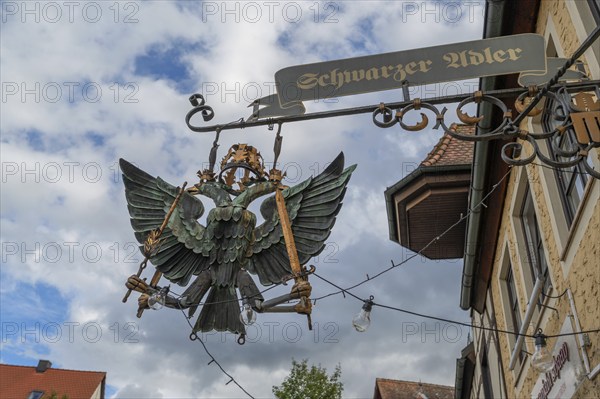 Nose sign from Gasthof Schwarzer Adler, Feucht, Middle Franconia, Bavaria, Germany, Europe