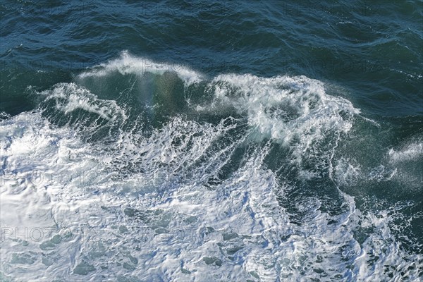 Sea spray, sea, North Sea, near Dover, Kent, England, Great Britain