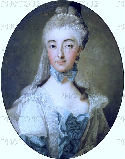 Elzbieta Izabela Lubomirska, née (Princess) Czartoryska, 21 May 1736, 25 November 1816, was a Polish princess and important patron of the arts as well as collector of books and art in the Rococo period, Historical, digitally restored reproduction of an original from the period, exact original date not known