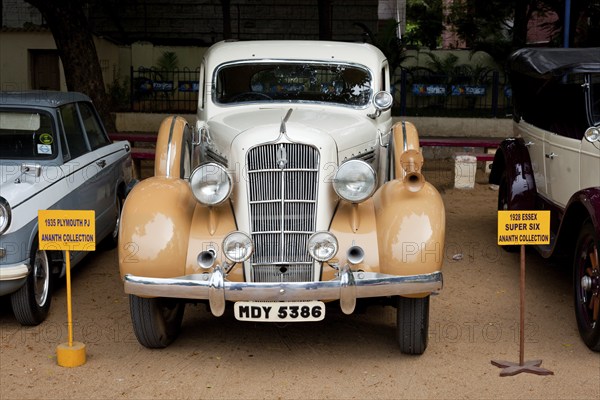 CHENNAI, INDIA, JULY 24: Plymouth PJ 1935 (retro vintage car) on Heritage Car Rally 2011 of Madras Heritage Motoring Club at Egmore on July 24, 2011 in Chennai, India, Asia