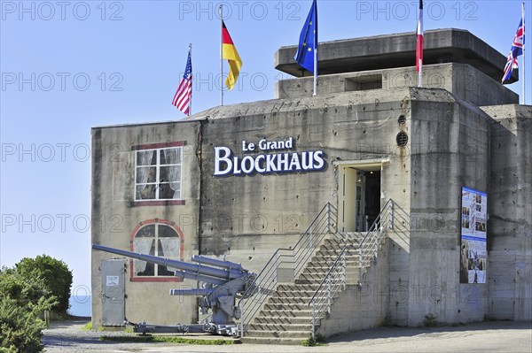 The German Second World War bunker Le Grand Blockhaus at Batz-sur-Mer, Loire-Atlantique, Pays de la Loire, France, Europe