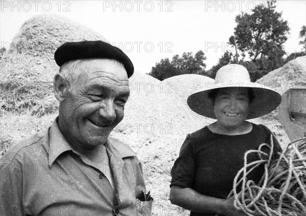 Everyday life of the inhabitants, here on 15.8.1971 in Ibiza, on the holiday island of the Balearic Islands, ESP, Spain, Europe