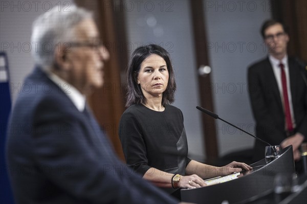 Annalena Baerbock (Buendnis 90 Die Gruenen), Bundesaussenministerin, trifft S.E. den geschv§ftsfvºhrende Minister fvºr Auswv§rtige Angelegenheiten und libanesische Staatsangehv?rige im Ausland der Libanesischen Republik, Herr Abdallah Bou