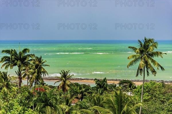 Beach in the historic city of Olinda in Pernambuco on the northeast coast of Brazil, Olinda, Pernambuco, Brazil, South America