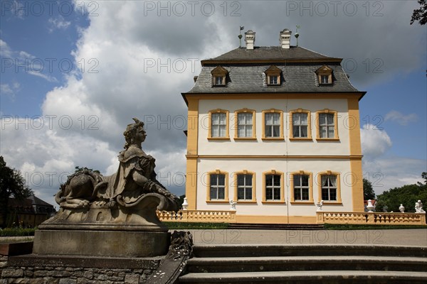 Veitshöchheim Palace, former summer residence of the prince bishops of Würzburg, Veitshoechheim, Lower Franconia, Bavaria, Germany, Europe