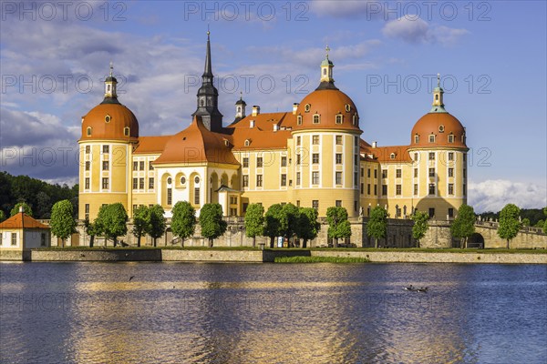 Moritzburg Castle, municipality of Moritzburg near Dresden, Saxony, Germany, Europe