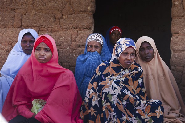 Women of a village community in Maraban Dare community, Plateau state, 07.02.2024. The village was raided by marauding gangs and many people are traumatised