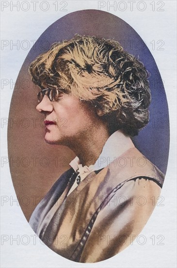 Beatrice Harraden, 1864-1936, English woman's rights writer, illustration from the book The Masterpiece Library of Short Stories, Historical, digitally restored reproduction from a 19th century original, Record date not stated