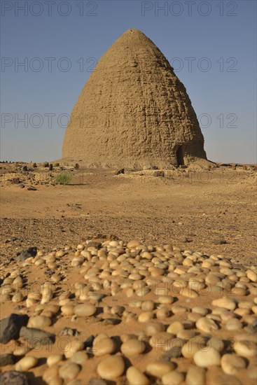 Domed mausoleum, called Qubba, Old Dongola, Northern, Nubia, Sudan, Africa