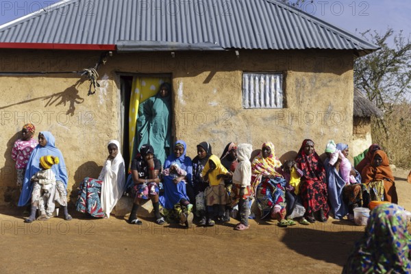 Women of a village community in Maraban Dare community, Plateau state have a break, 07.02.2024. The village was raided by marauding gangs and many people are traumatised