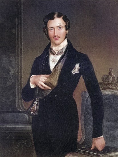 Albert Prince Consort of Great Britain and Ireland Francis Albert Augustus Charles Emmanuel Prince of Saxe-Coburg-Gotha 1819 to 1861, Historical, digitally restored reproduction from a 19th century original, Record date not stated